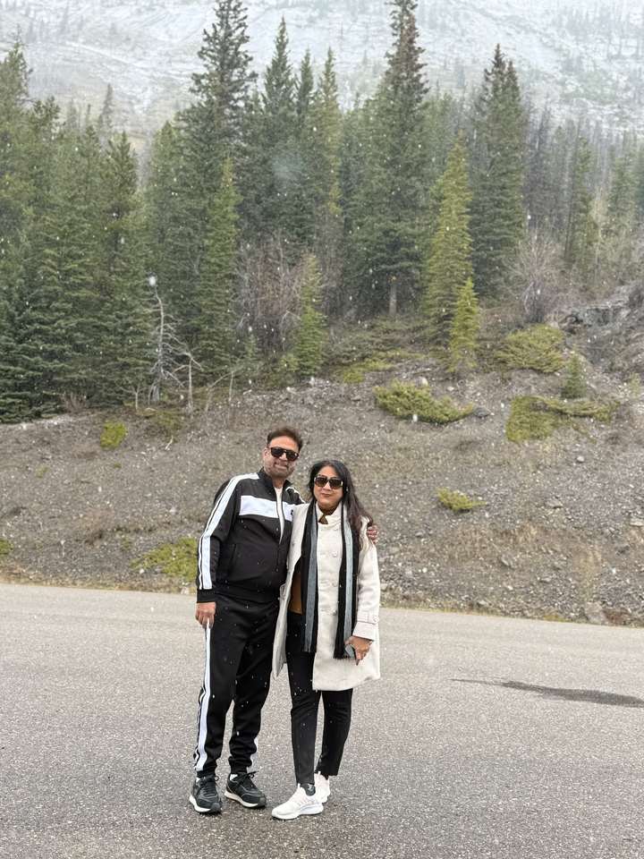 On the road near Canmore